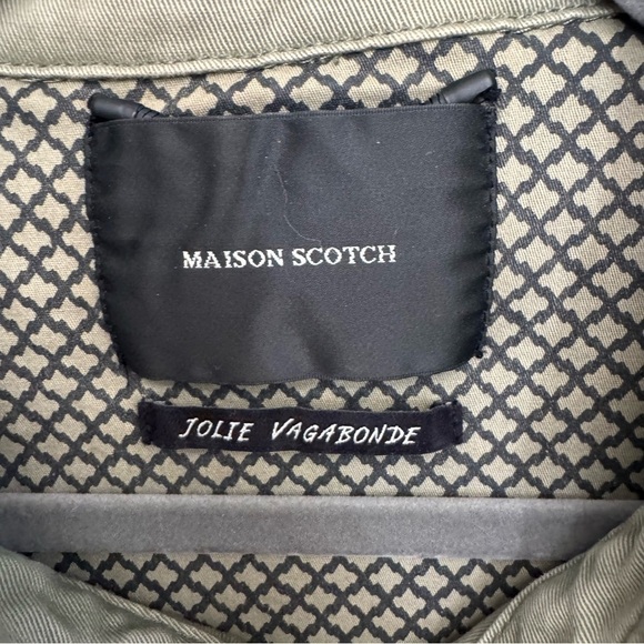 Scotch & Soda Olive Green Military Utility Jacket Size 3 (Petite) - Picture 2 of 12